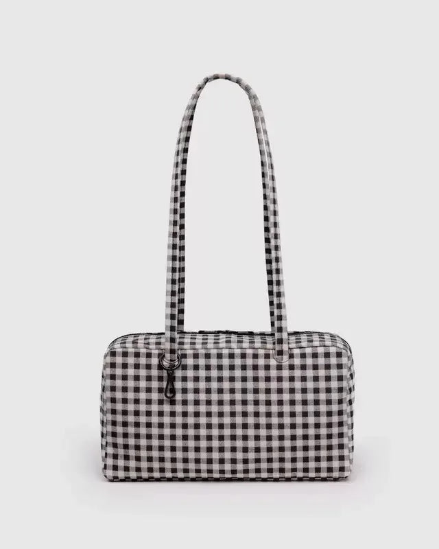 Ladies' Bowling Tote Bag Nylon Shoulder Bag Large Capacity Simple Versatile Ultralight Zipper Commuting Travel Bag