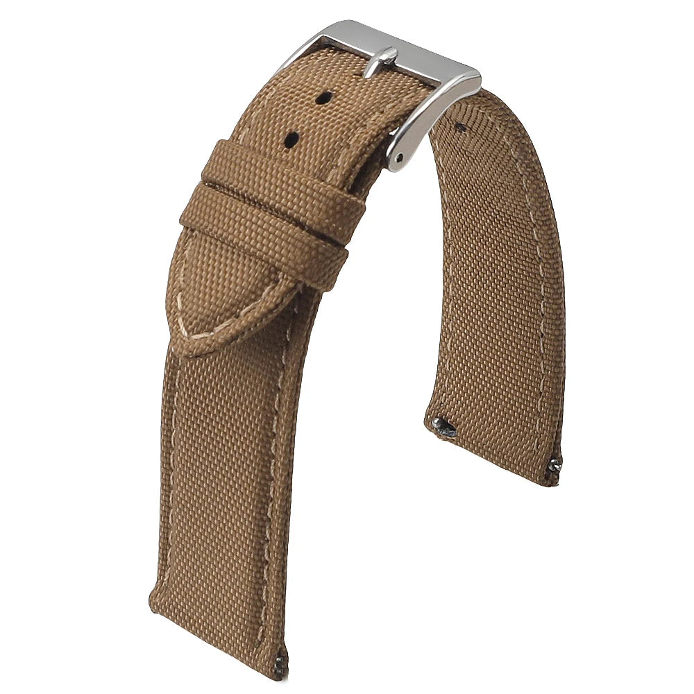 18mm 19mm 20mm 21mm 22mm 24mm Waterproof Sailcloth Watch Strap Two-Sided Nylon Watchband Quick Release Band Sport Belt For Men