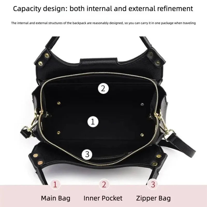 New Women's Handbags, Fashionable Tote Bags, High-End Shoulder Bags, Large-Capacity Commuter Bags, Simple and Versatile Casual Bags, Water-Resistant Crossbody Bags