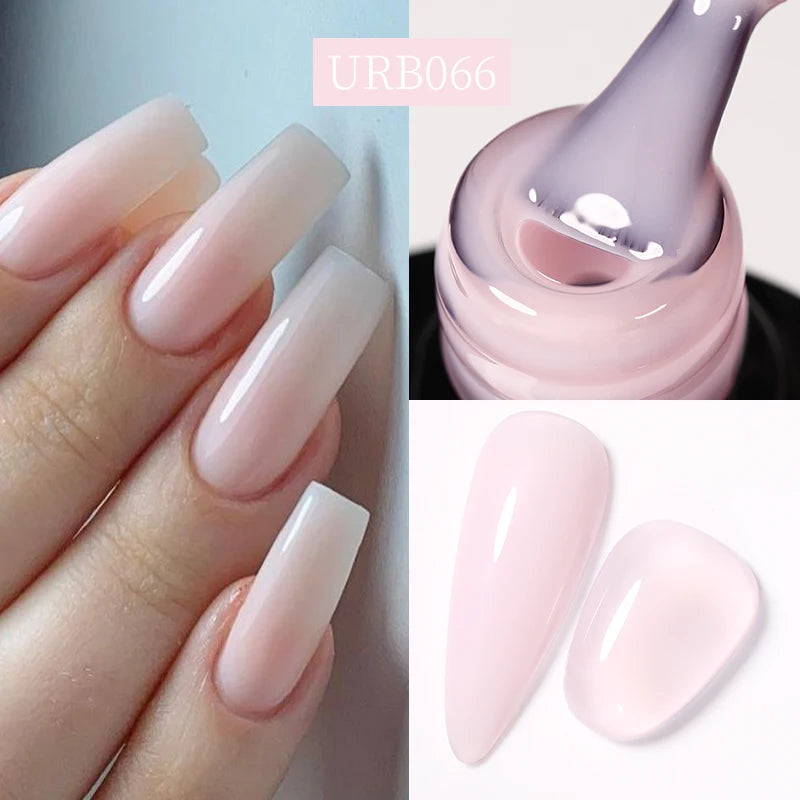 UR SUGAR Blue Color Rubber Base Gel Nail Polish Gold Glitter Base Gel Top Coat Soak Off UV LED Gel Nail Art Varnish Manicure