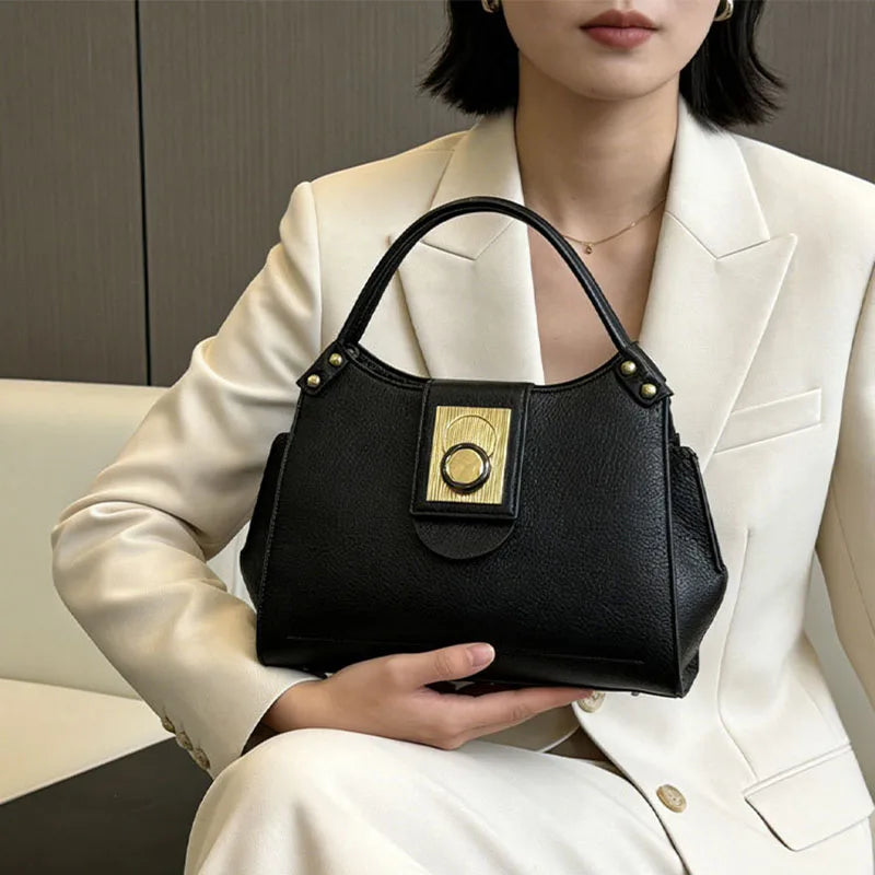 New Women's Handbags, Fashionable Tote Bags, High-End Shoulder Bags, Large-Capacity Commuter Bags, Simple and Versatile Casual Bags, Water-Resistant Crossbody Bags