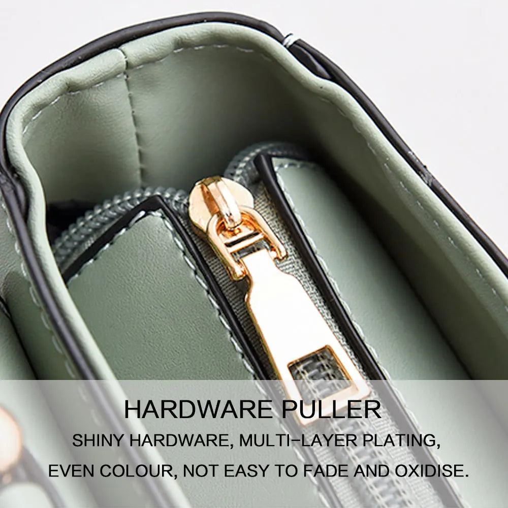 Trendy Waterproof Women Handbag Adjustable Crossbody Strap Magnetic Closure Daily Use Shoulder Bag