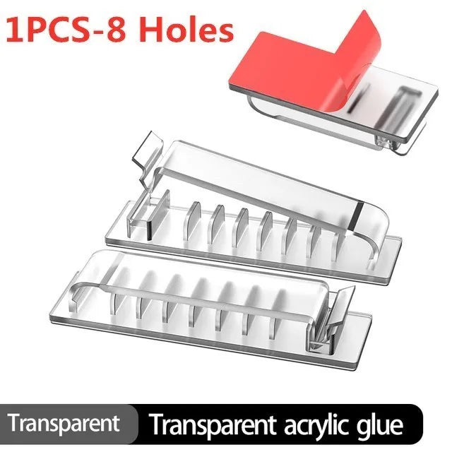 Cable Organizer Cord Management Wire Holder Flexible USB Cable Winder Tidy Silicone Clips For Mouse Keyboard Earphone Protector