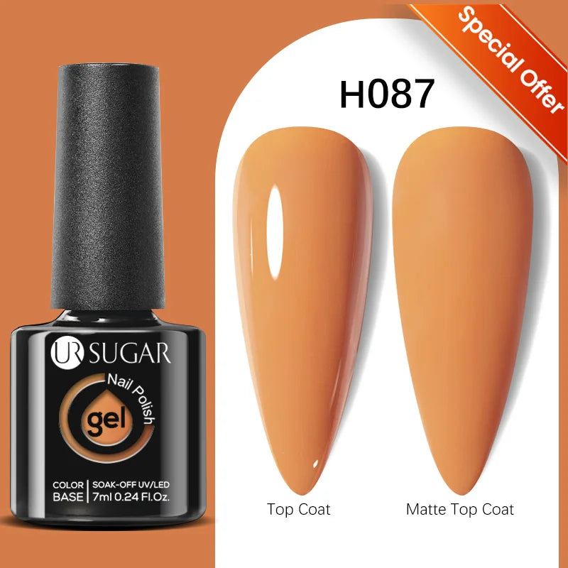 UR SUGAR Blue Color Rubber Base Gel Nail Polish Gold Glitter Base Gel Top Coat Soak Off UV LED Gel Nail Art Varnish Manicure