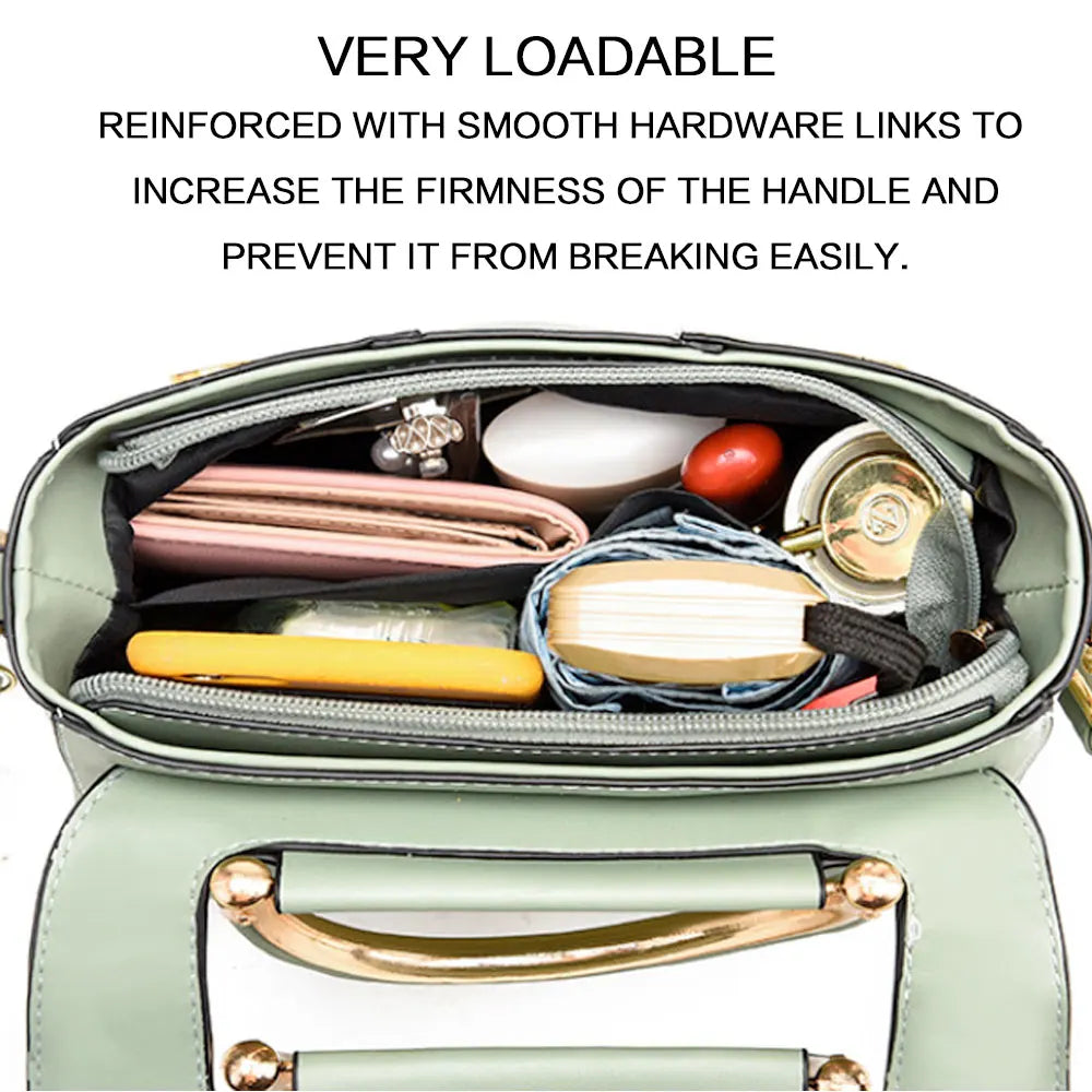 Trendy Waterproof Women Handbag Adjustable Crossbody Strap Magnetic Closure Daily Use Shoulder Bag