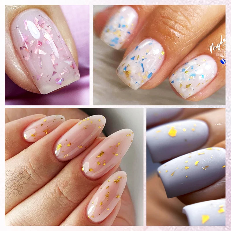 UR SUGAR Blue Color Rubber Base Gel Nail Polish Gold Glitter Base Gel Top Coat Soak Off UV LED Gel Nail Art Varnish Manicure