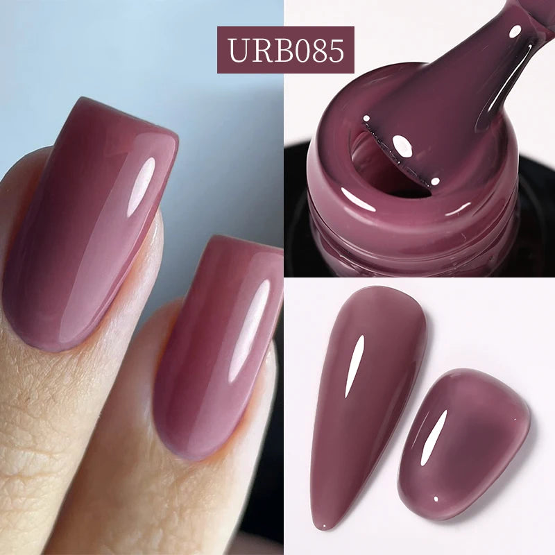 UR SUGAR Blue Color Rubber Base Gel Nail Polish Gold Glitter Base Gel Top Coat Soak Off UV LED Gel Nail Art Varnish Manicure